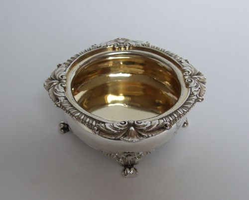 A Magnificent George III Small Silver Dish or Master Salt.
