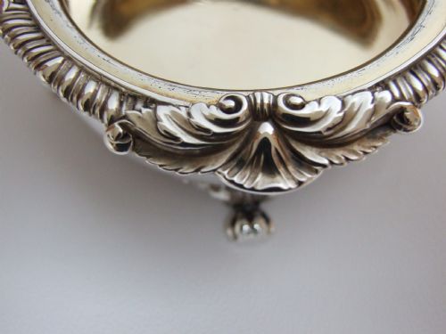 fig 1. A magnificent George III small silver dish or master salt.
