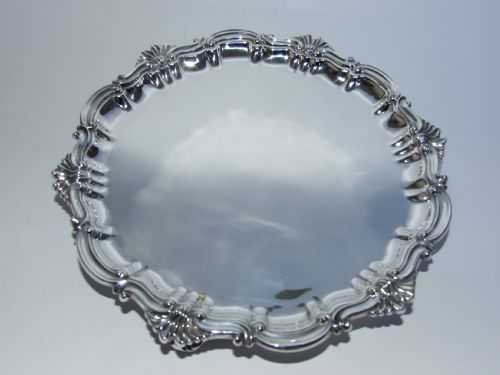 A Good Quality Victorian Silver Salver.