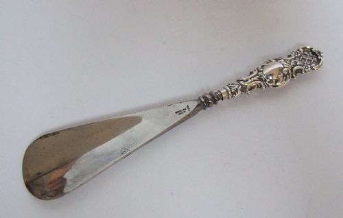 An Edwardian Pierced Silver Shoe Horn.