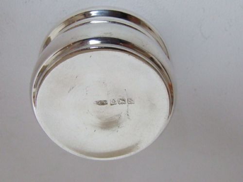 fig 1. A useful large silver pillbox from the First World War.