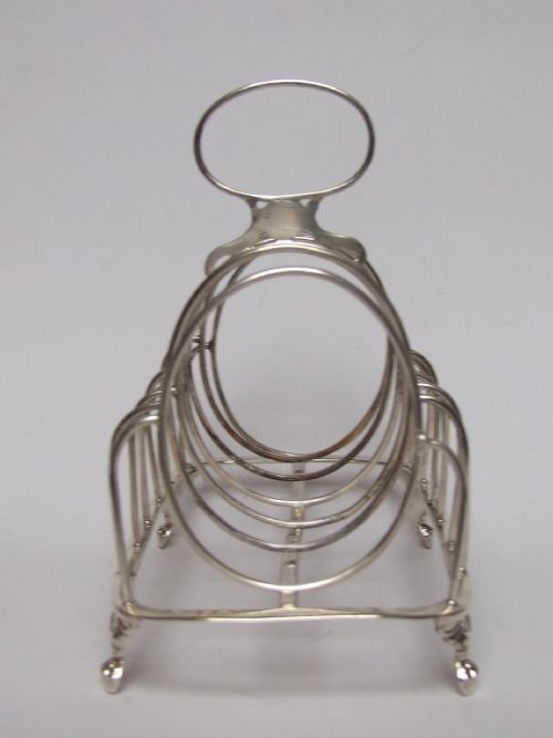 fig 1. A splendid George III Regency period silver toastrack.