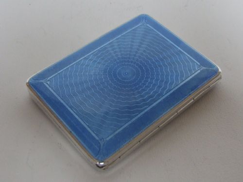 A Gorgeous Silver and Enamel Card Case.