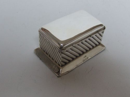 An Extremely Rare Victorian Silver Table Vesta.