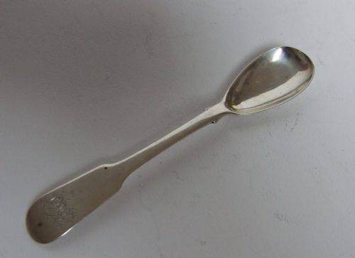 A Rare Scottish Provincial Silver Mustard Spoon.