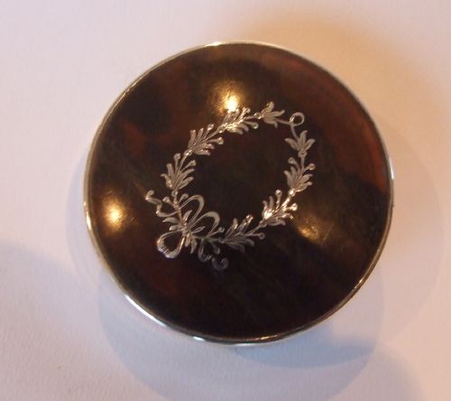 A Lovely George V Silver and Tortoiseshell Trinket Box.