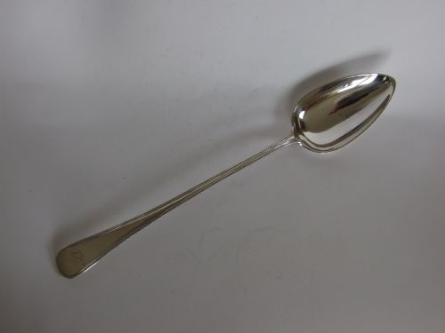 A Good George III Silver Gravy/stuffing Spoon in Bead Pattern.