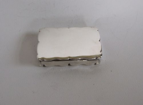 A Stylish Victorian Silver Snuff Box.