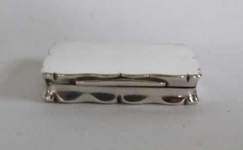 fig 1. A stylish Victorian silver snuff box.