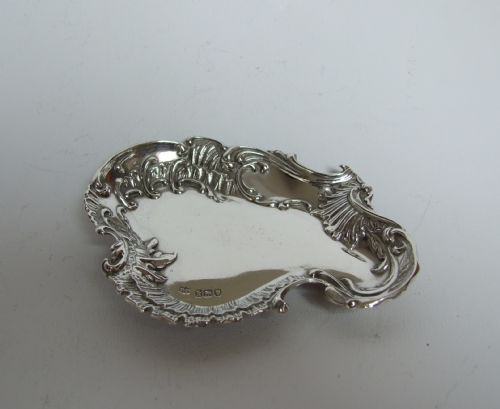 An Unusual Edwardian Silver Trinket Dish.