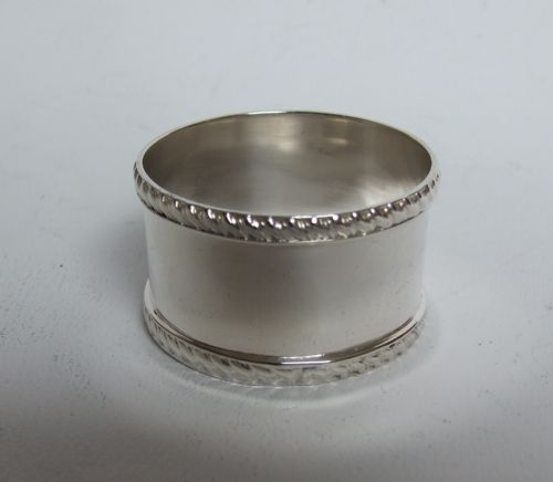 A Handsome Late Victorian Silver Napkin Ring.