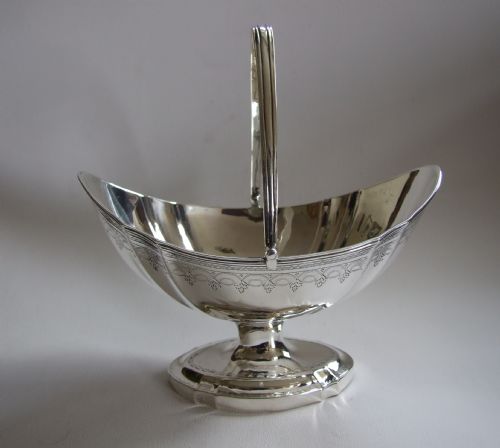 A Magnificent 18th Century Silver Sweetmeat Basket.