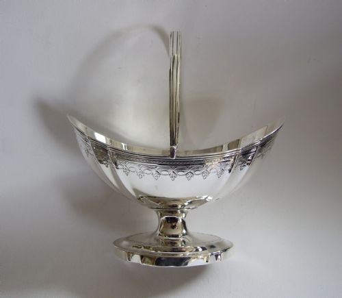 fig 1. A magnificent 18th Century silver sweetmeat basket.