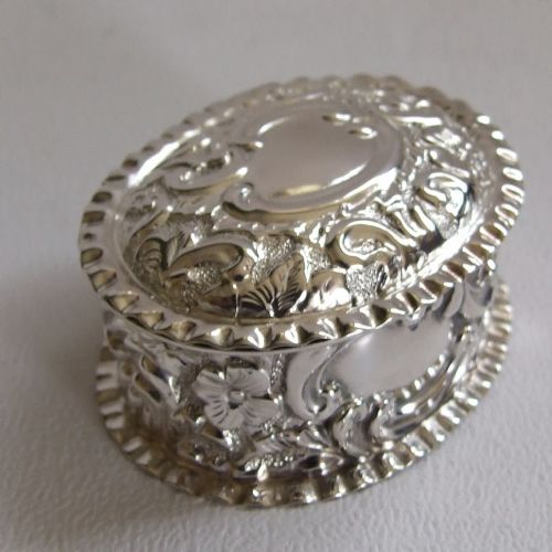 A Gorgeous Victorian Silver Pillbox.
