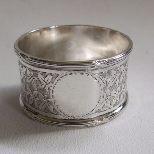 First World War Period Silver Napkin Ring.