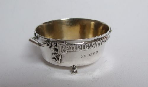 Rare Silver 'Winchester Bushel Bowl' Condiment Tub.