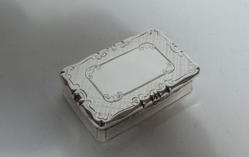 A Superior Early Victorian Silver Snuff Box.