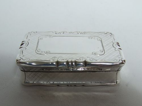 fig 1. A superior early Victorian silver snuff box.