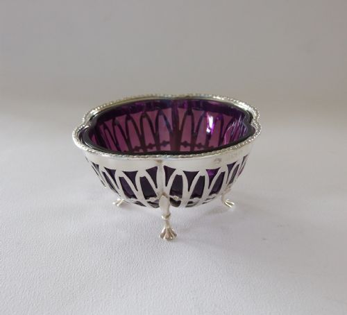 A Delightful Pierced Silver Dish Exactly 100 Years Old.