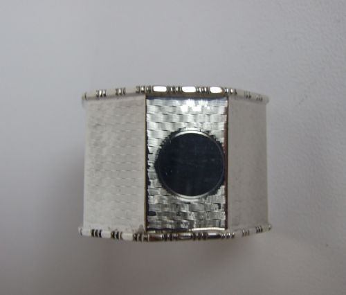 A Smart Art Deco Silver Napkin Ring.