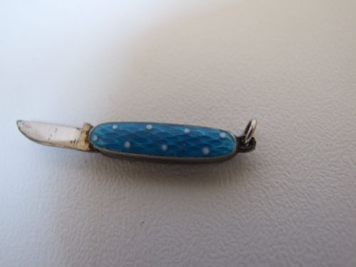 A Delightful Enamel Miniature Fruit Knife.