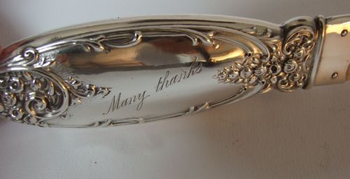 fig 1. A charming Edwardian silver page turner.