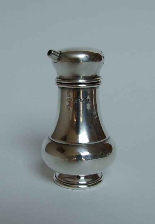 A Rare Patented Silver Salt or Pepper Pot.
