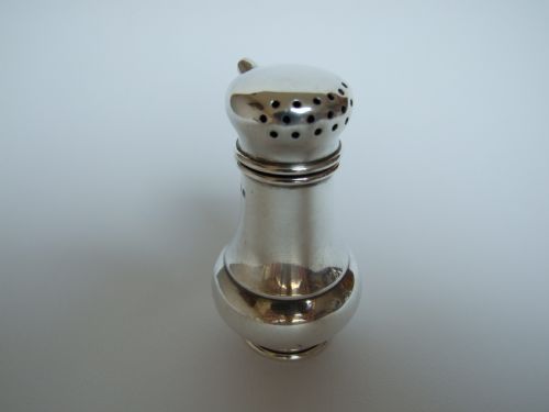 fig 1. A rare patented silver salt OR pepper pot.