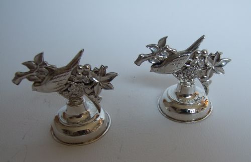 An Unusual Pair of Victorian Silver Menu/card Holders.
