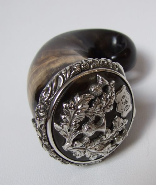 A Spectacular Scottish Silver Gilt Snuff Mull.