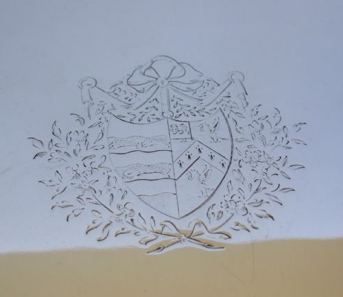 fig 1. A magnificent Georgian silver salver. Assayed London 1776.