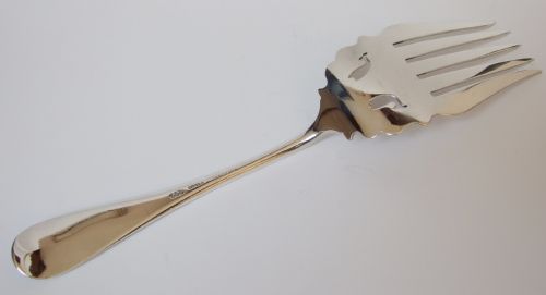 fig 1. A rare Tiffany & Co. silver serving fork in Art Nouveau style.