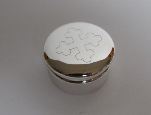 A Rare Silver Gilt Communion Wafer Box.