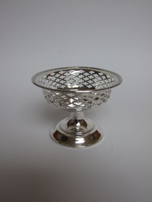 An Attractive Pierced Silver Pedestal Bonbon Dish.