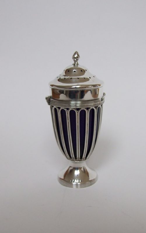 An Elegant Victorian Silver Wirework Pepper Pot.