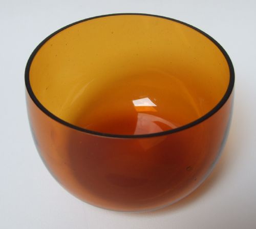 An Extremely Rare Victorian Amber Finger Bowl.
