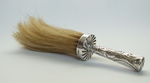 A Rare Victorian Silver Hat Brush.