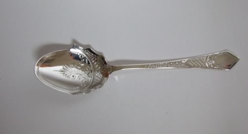 An Attractive Edwardian Silver Preserve Spoon.