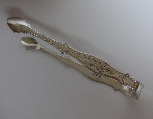 A Superb Pair of Bateman Family Georgian Silver Tongs.