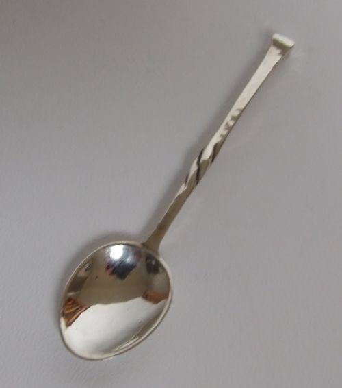 A Rare and Sought After Omar Ramsden Silver Mustard Spoon.