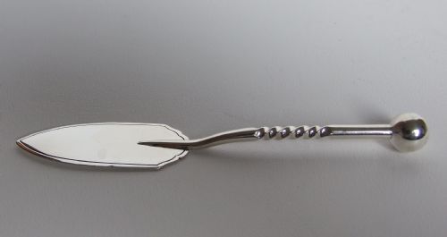 A Lovely and Unusual Victorian Silver Pate Server.