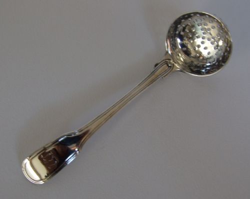 A Rare Georgian Silver Spice Sifting Spoon.