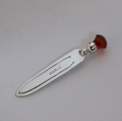 A Lovely Charles Horner Silver Bookmark.