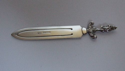 A Scottish Silver 'Dagger' Bookmark.