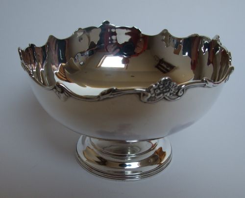 A Superb George V Silver Rose Bowl.