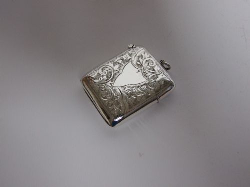 An Unusual Edwardian Silver Vesta.