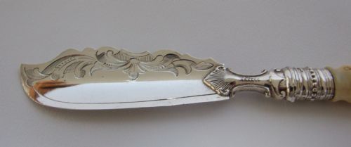 fig 1. A superb Victorian silver butter knife.