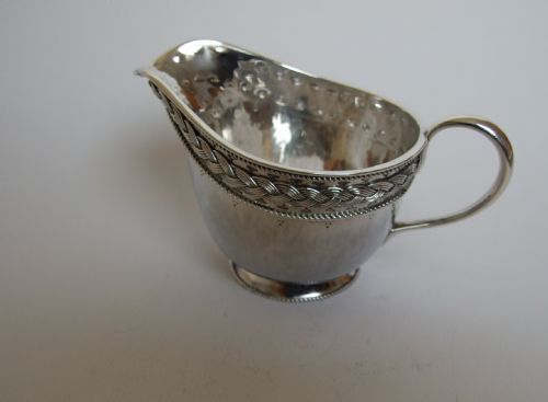 fig 1. A Liberty Silver Arts & Crafts cream jug.