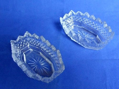 fig 1. A superb pair of Anglo/Irish Regency period sweetmeat dishes