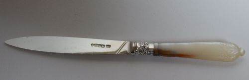 An Excellent Victorian Silver Bladed Letter Opener.
